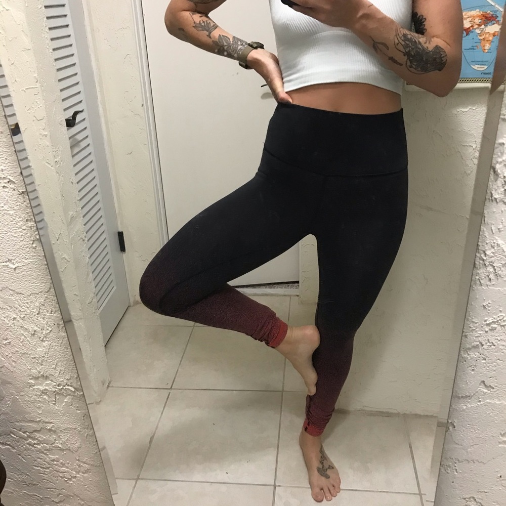EUC lululemon Wunder Under Ombré Speckled Leggings